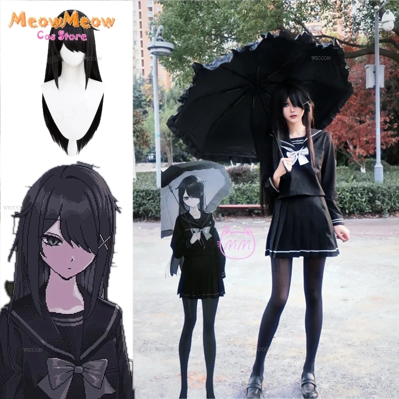 Needy Girl Overdose KAngel Ame Student Rain Cosplay Sailor Costume Wig Game Streamer Skirt Jirai Kei Y2k School Uniforms Outfit