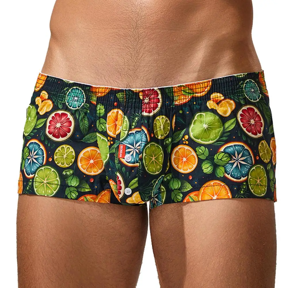 Loose Fit Underwear Breathable Boxers For Nightwear Flowers Comfortable Sweat Absorption Boxers New Condition Item