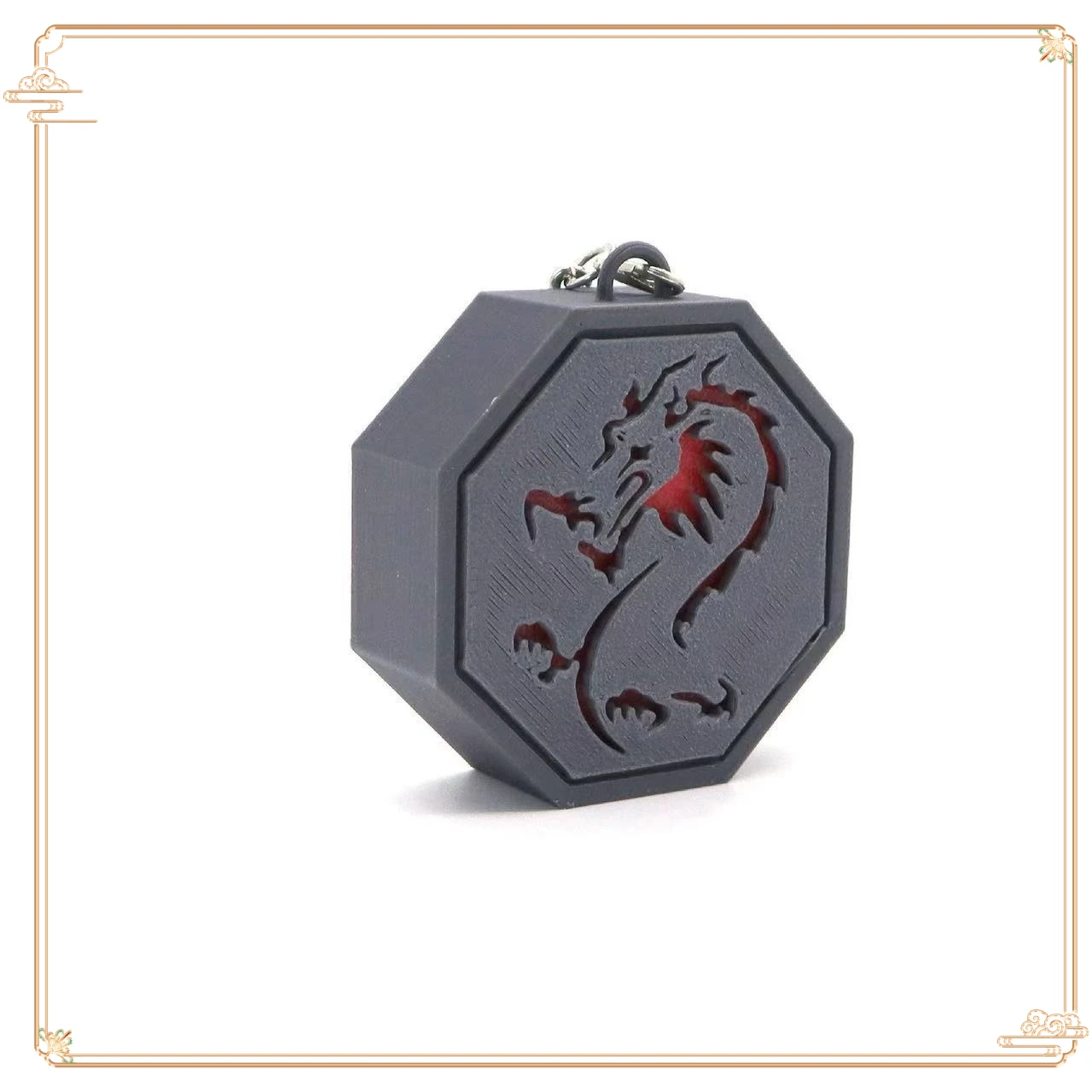 Portachiavi replica con talismano zodiacale di Jackie Chan Adventures 12 - Amuleto tigre stampato in 3D, regalo unico per collezionisti