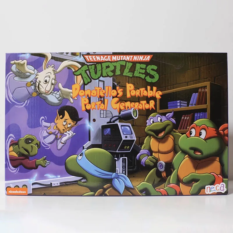 Figura de tortuga Ninja mutante adolescente NECA 54286, figuras de acción, generador de Portal portátil de Donatello, modelo de juguete de 7 pulgadas, regalo Original