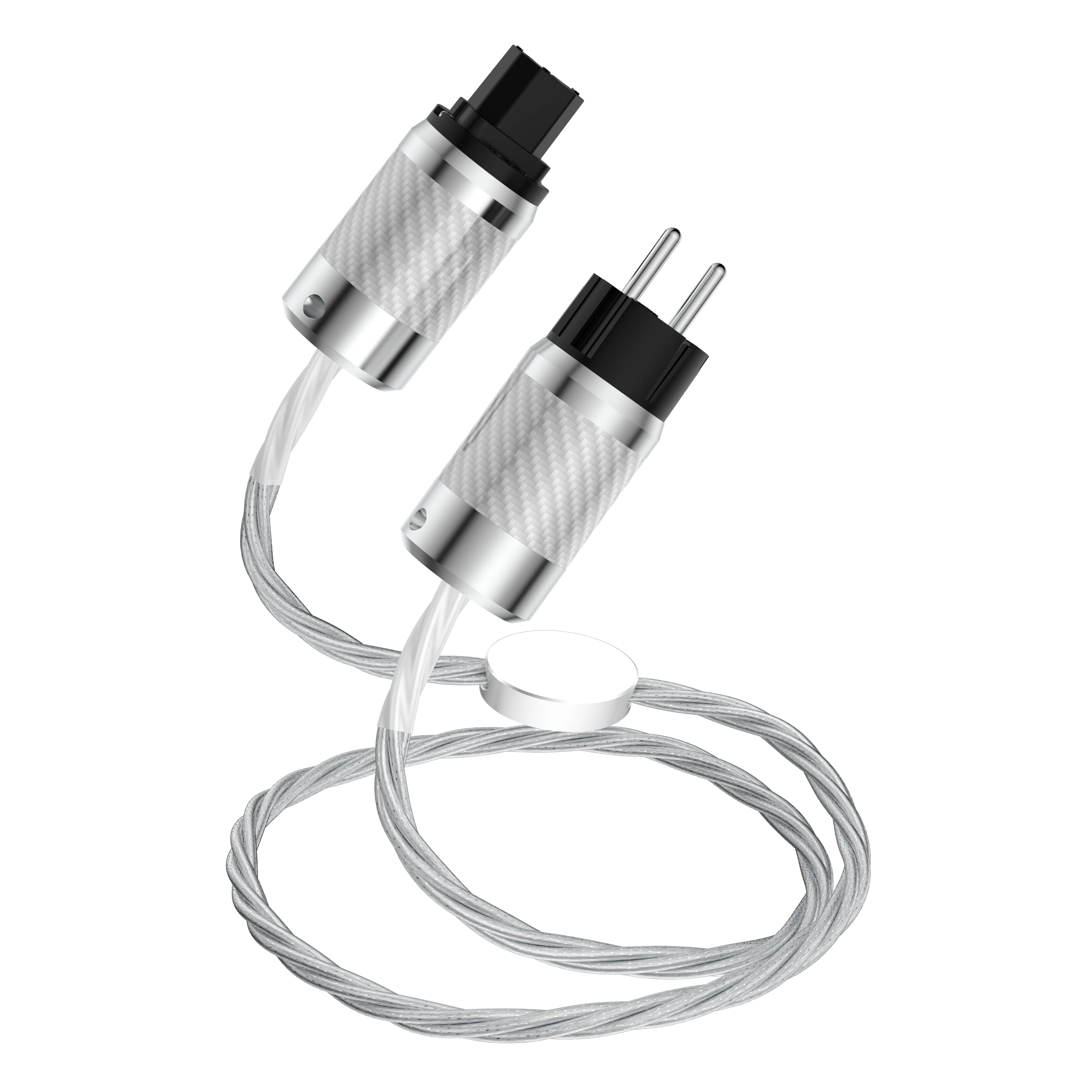 

HiFi OCC Silver plated Power Cable US/EU plug Power Cord Soft and flexible audiophile Amplifier cable