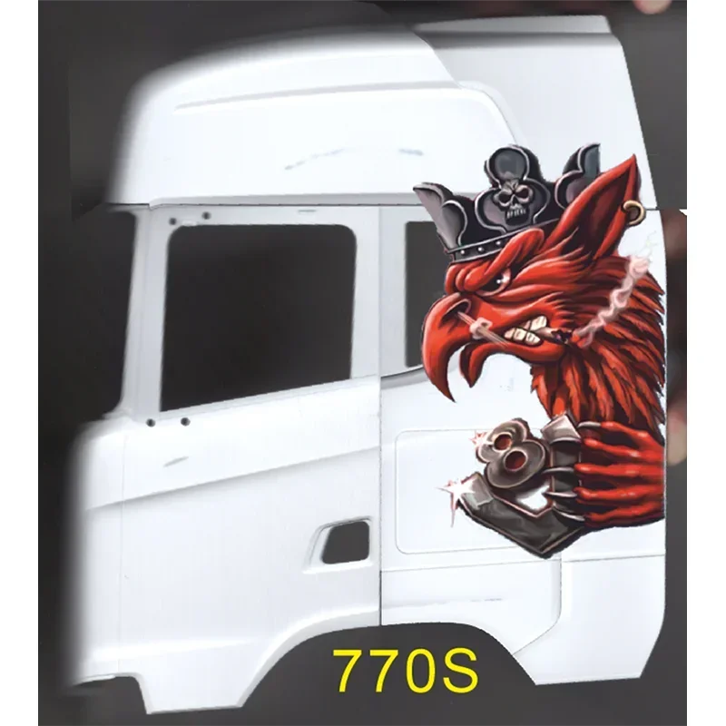 Simulation Painting Decal for 1/14 Hercules Tamiya RC Truck Trailer Tipper Scania 770S R470 R620 R730 Car Diy Parts