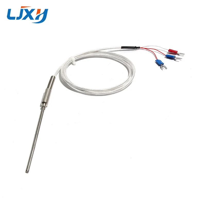 LJXH -200~500°C WZPK-191 PT100 Armoured RTD Probe for Temperature Controller Needle Thermocouples Probe Diameter 3/4/5mm