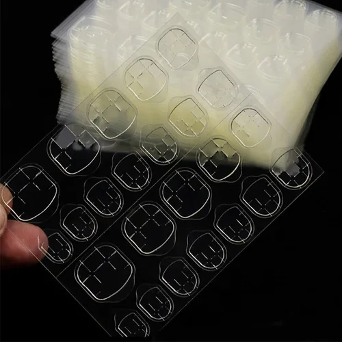 240 uds/10 hojas de pegamento de Gel de gelatina, pegatina para uñas, cinta adhesiva de doble cara para decoración de uñas postizas, pegatina de pegamento, pegamento para uñas postizas
