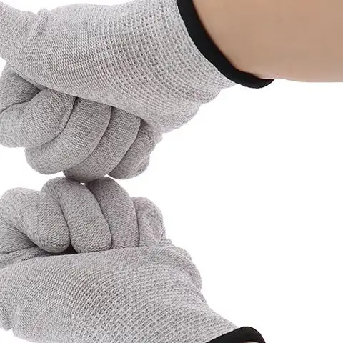 TENS Leitfähige Silberfaser-Handschuhe, Socken, Armschienen, Akupunktur, Körpermassage-Werkzeug, digitales EMS-Elektrostimulation, Handmassagegerät