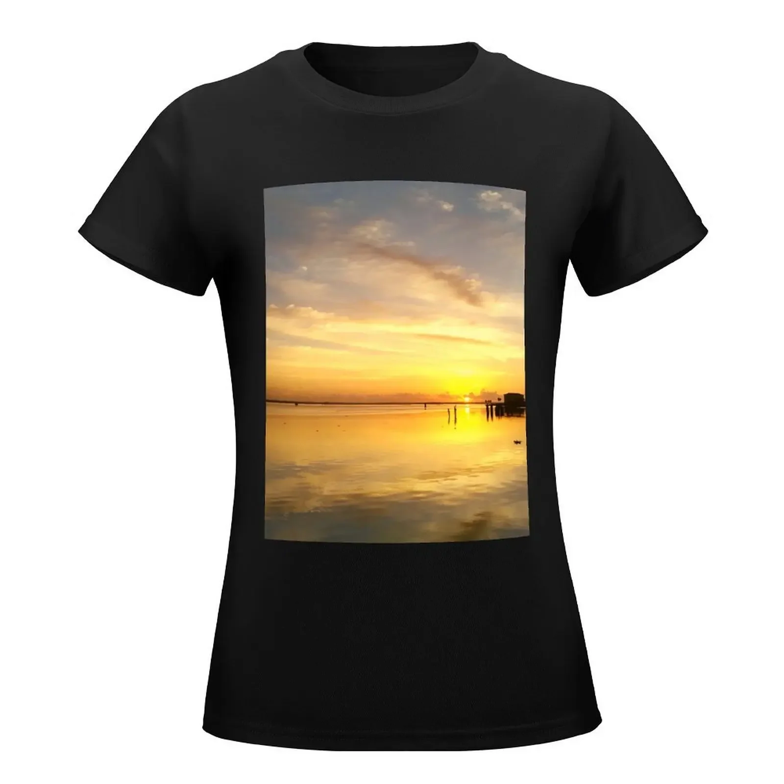 Early Riser Sunrise View Photography T-Shirt tees funny t shirt for Women