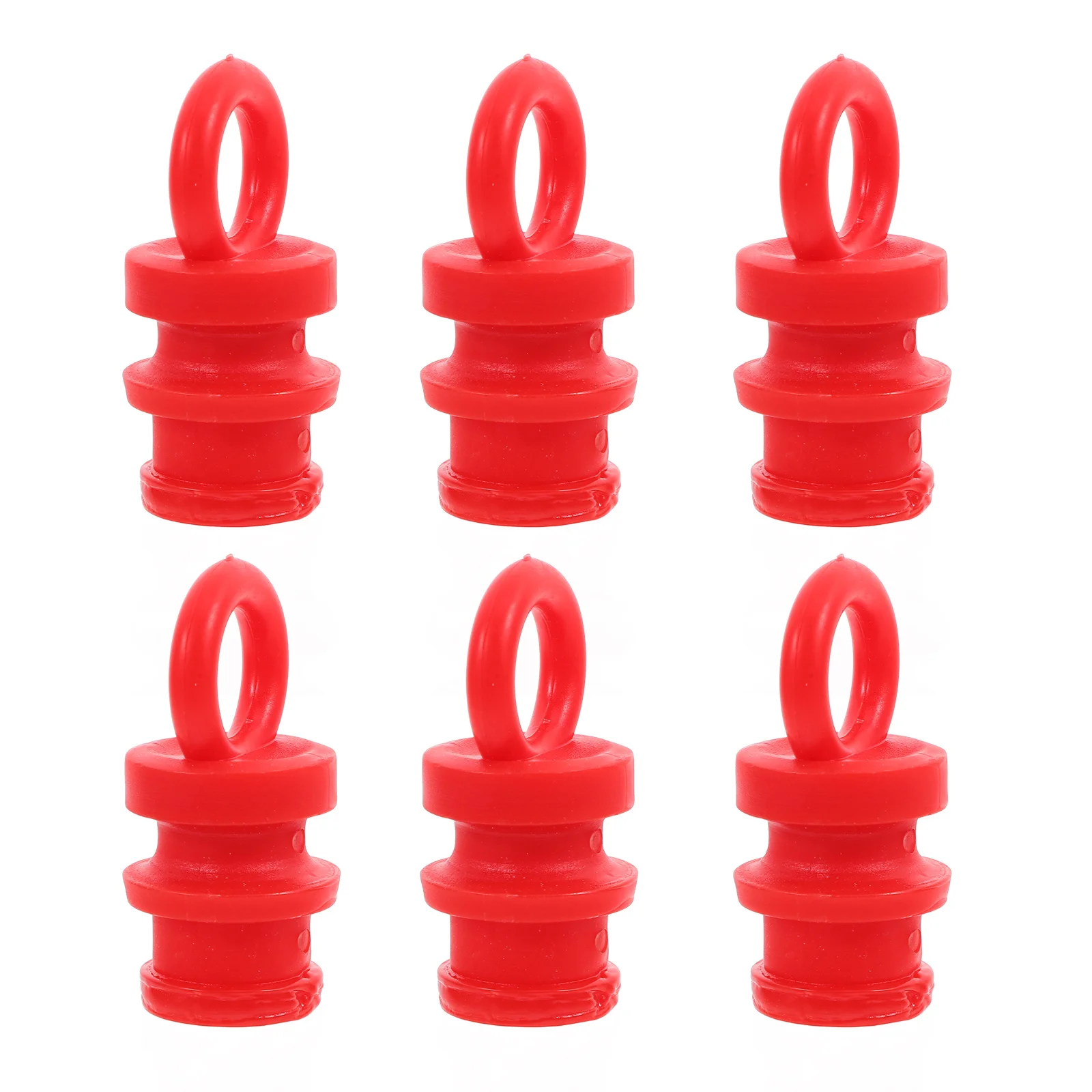 6Pcs Rubber Caps Decorative Post Toppers Multifunctional Fence Guardrail Warning Post End Protection Rubber Caps
