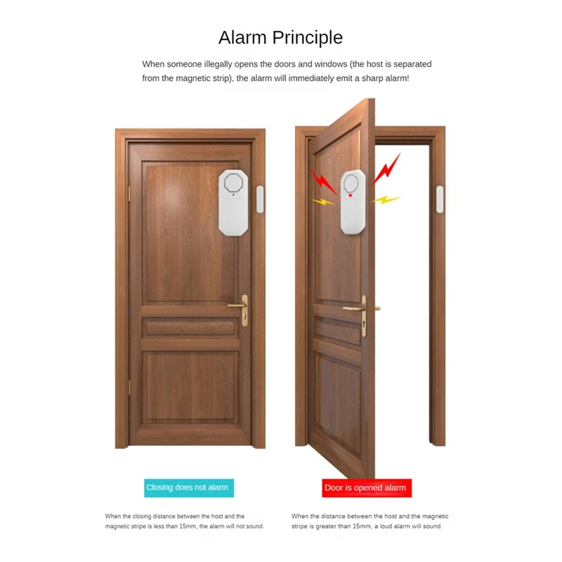 New Wireless Door And Window Alarm 140Db Multi-Function Remote Door Magnetic Alarm For Home Security Anti-Theft