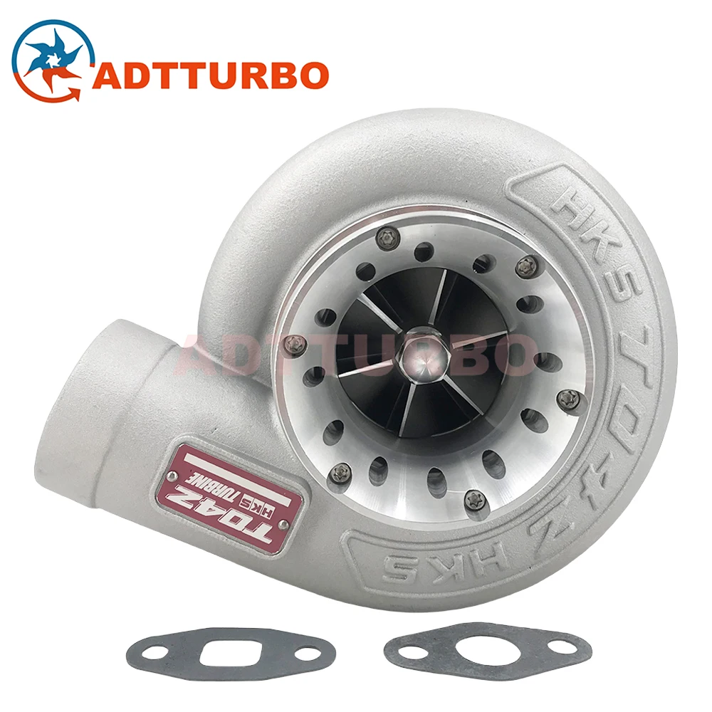 T04Z TO4Z HKS Turbo GT35 GT3584 T04R TO4R T04S TO4S T4 Ball Bearing Turbocharger Parts T66-2 T4 V-Band 0.68AR Water Oil Cooled