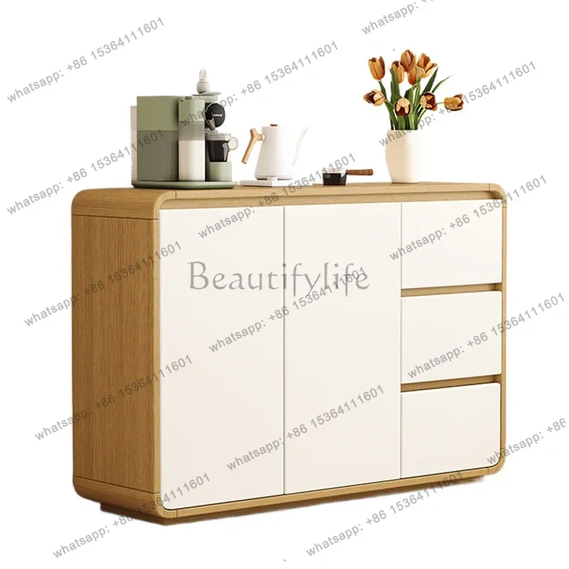 

Minimalist Luxury Dresser Cabinet Premium Aesthetic Hidden Storage Living Room Cabinets Modern Cream Dressoir Kast Furniture