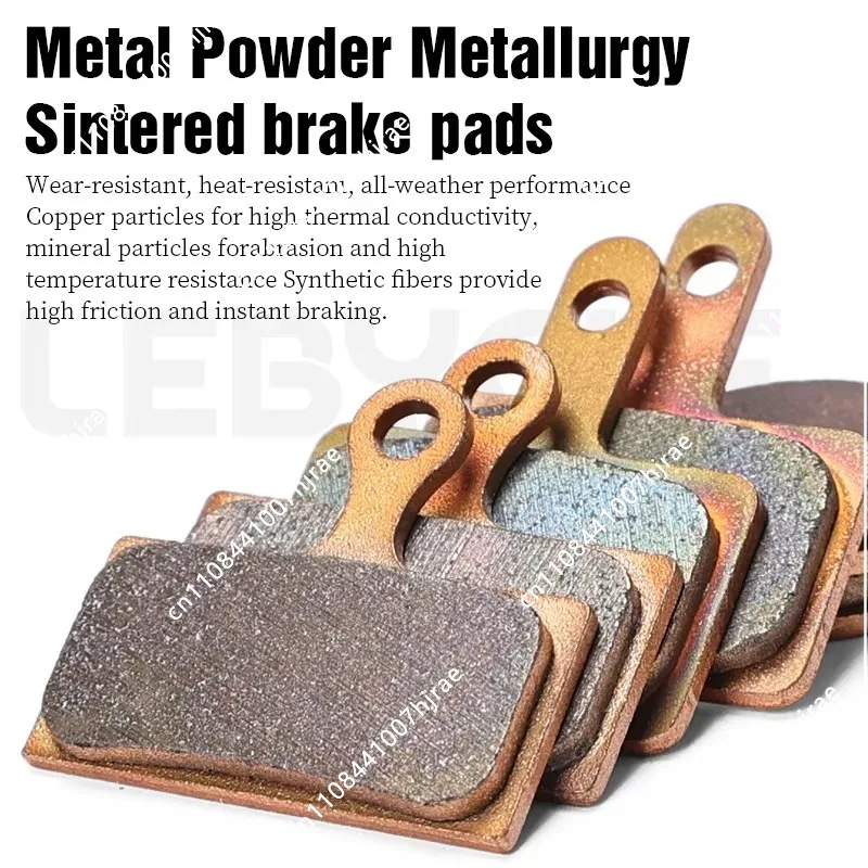 Metal Sintered Hydraulic Disc Brake Pads Wear Resistant Heat Resistant Fit E-bike Scooter Bicycle Brake Replacement Accessories