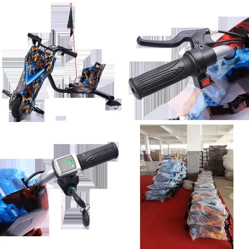 Gifts for Kids 360 Electric Drift Trike Lithium Battery Drifting Rider Electric Drift Scooter 3 Wheel for Promotion