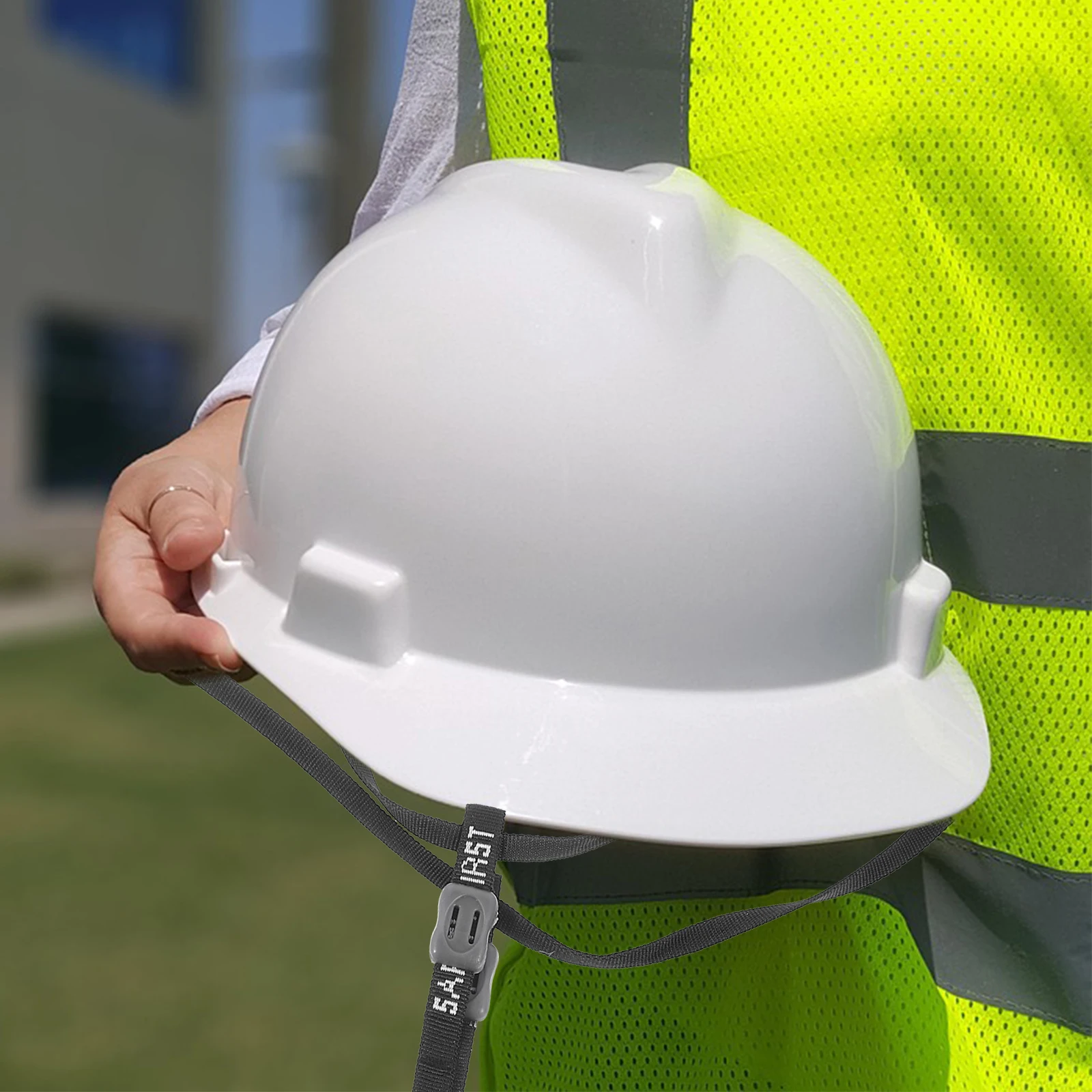 Sangle de mentonnière de sécurité réglable, remplacement PP, conception élastique Durable, légère, Portable, pratique, utilisation de sécurité