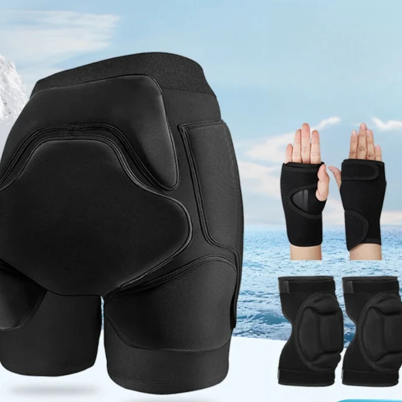 

Anti-Fall Protective Pants for Adults, Skating Gear, Roller and Ice Skating, Hip Protection Pads, Single and Double Board