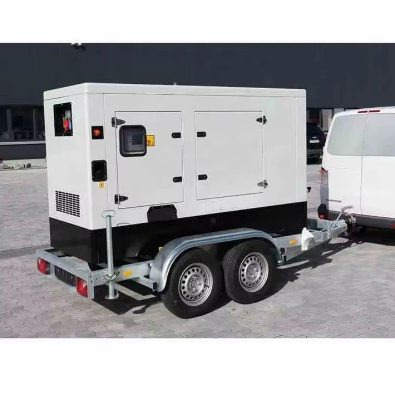 OEM Customizable  50kw 60kva Silent Mobile Trailer Generator for Construction Site Emergency Power