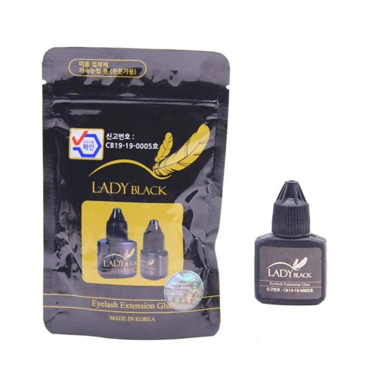 

1 флакон 10 мл, женский черный клей для наращивания ресниц, низкое раздражение, быстрая сушка для чувствительных ресниц, бесплатная доставка