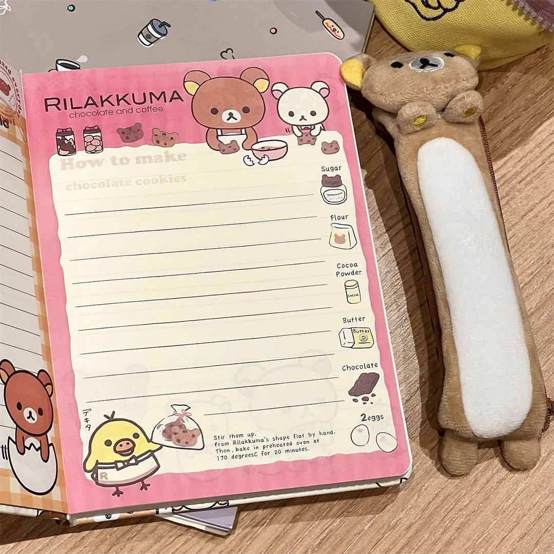 Rilakkuma diario notebook nuovo kawaii Relax Bear a5 legante nota studente scuola planner Blocco note bambini Manuale regalo di cancelleria