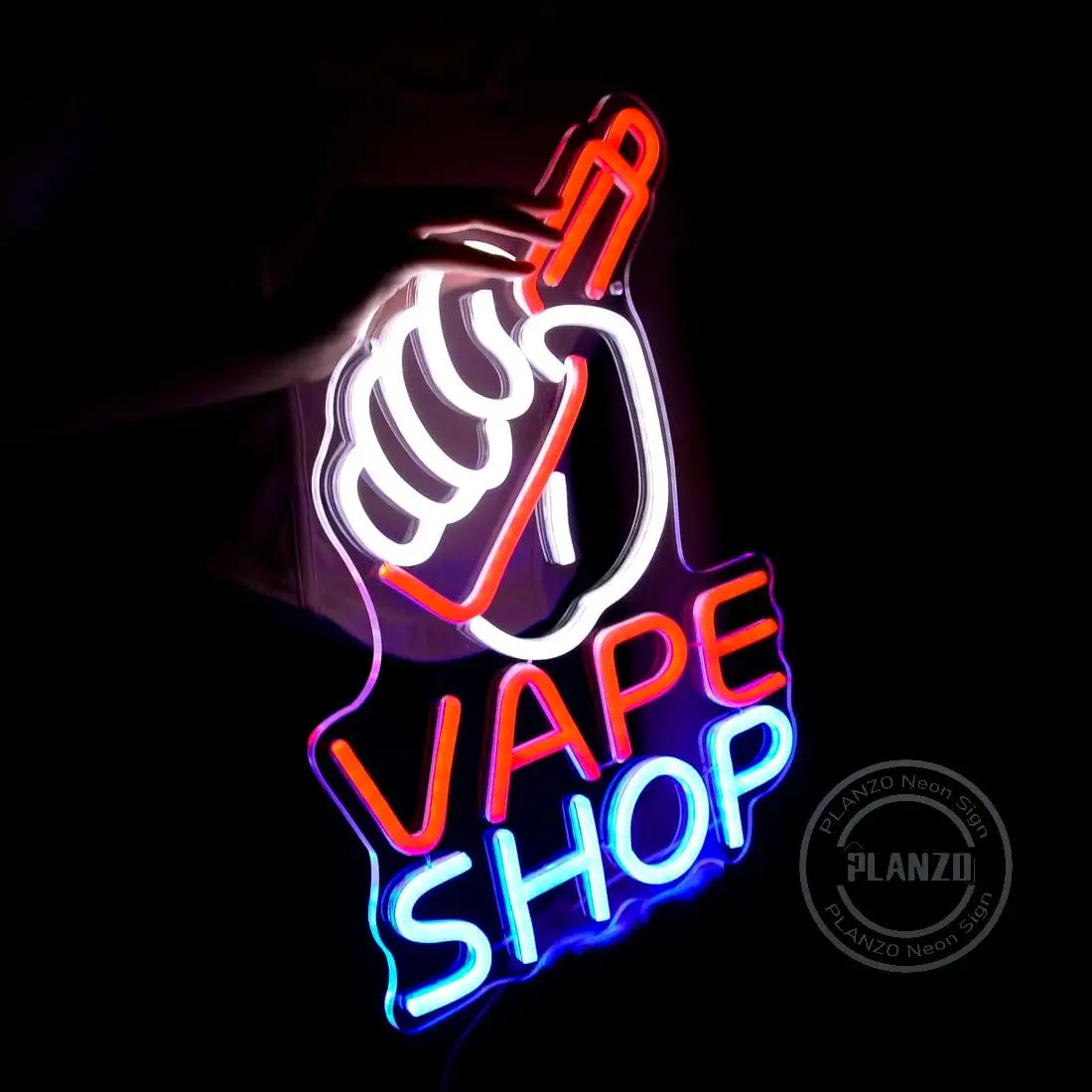 VAPE Shop Neon Sign for Smoke Shop LED Light Up E-cigar Business Store Sign Logo Wall Decor Birthday Christmas Dad Husband Gift