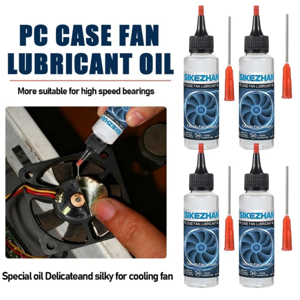 Aceite lubricante de ventilador de refrigeración silencioso para ordenador de alta velocidad, mantenimiento del eje del rodamiento de PC, grasa antioxidante, fluido de reparación mecánica