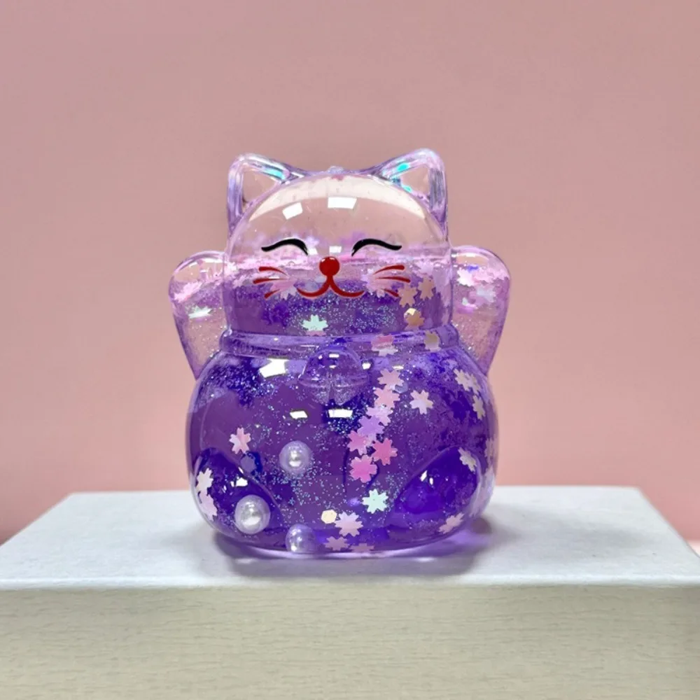 Creative Colorful Candy Color Fortune Cat Ornaments DIY Decoration Kawaii Miniature Craft Decoration Creative Microlandscape