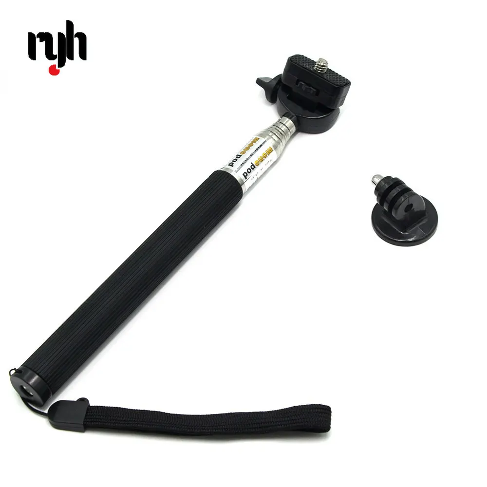 Adattatore per montaggio su treppiede per Selfie Stick monopiede per Go Pro Hero 10 5 4 3 SJCAM Xiaomi Yi 4k Gopro Session Action Sport Camera