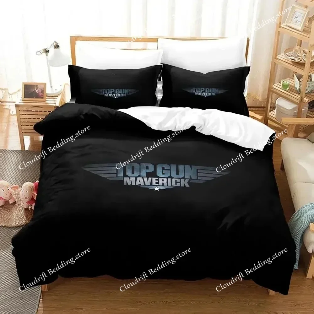 

TV Top Gun Maverick Bedding Set Boys Girls Twin Queen Size Duvet Cover Pillowcase Bed Kids Adult Fashion Home Textileextile026