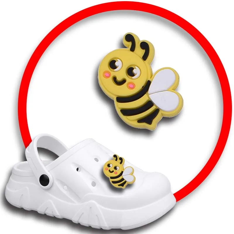 

Bee Honey Hive Shoe Charms for Crocs Sandals Women Clogs Pins Shoe Decorations Accessory Men Badges Girls Kids Shoes Accessories