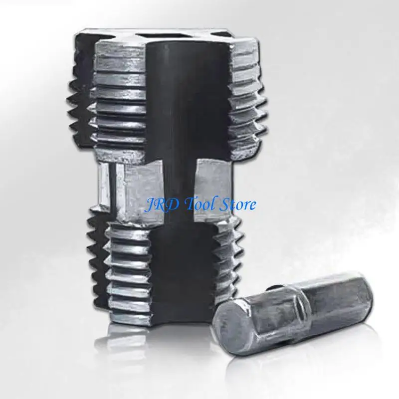 A2UD 7PCS الأنابيب Threader يموت أنبوب الأنابيب الأنابيب جولة يموت يدوي السباكة