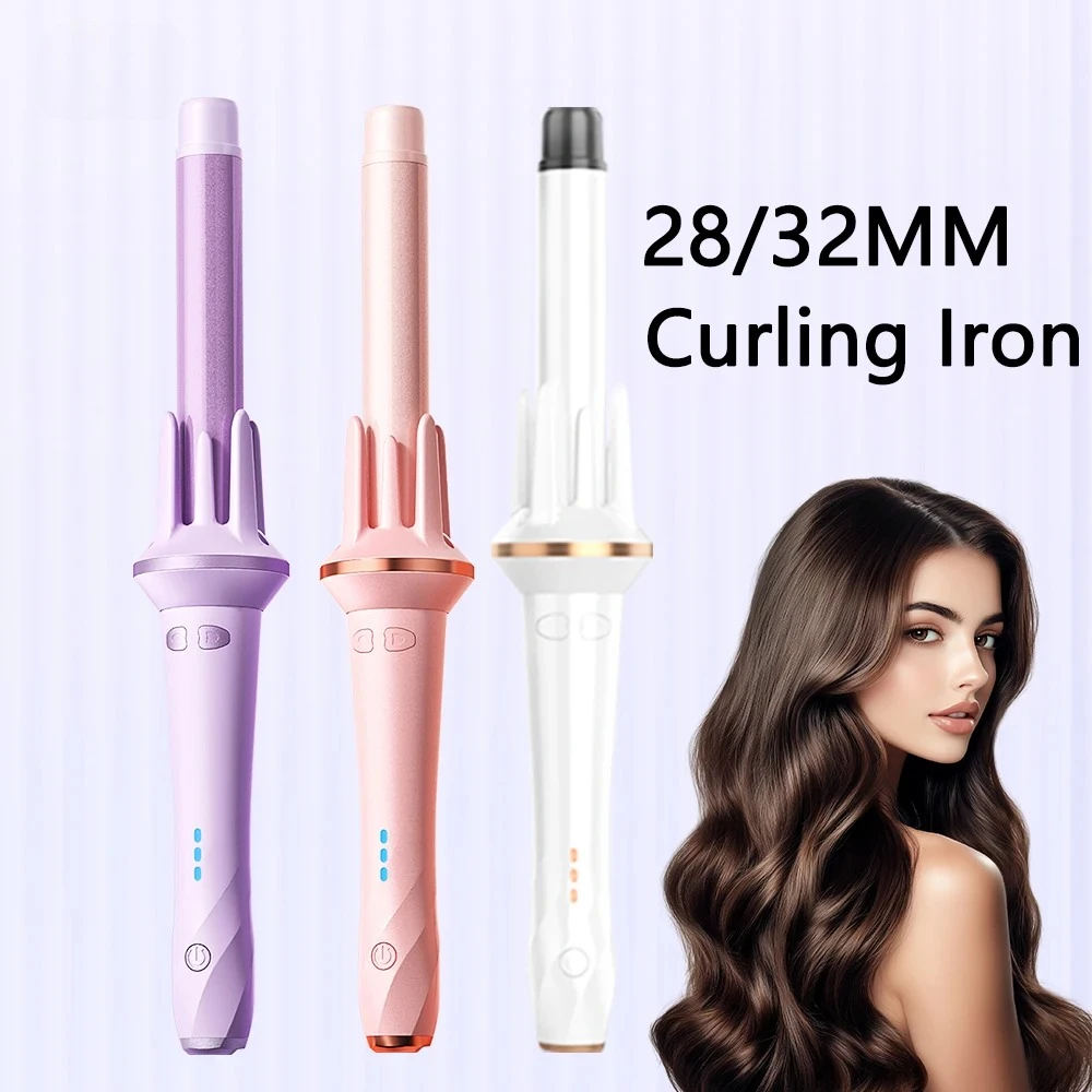

Automatic Hair Curler 28mm/32mm Large Wave Curling Iron Anion Fast Heating Professional Styling Curlers Curling Wand Hair Waver