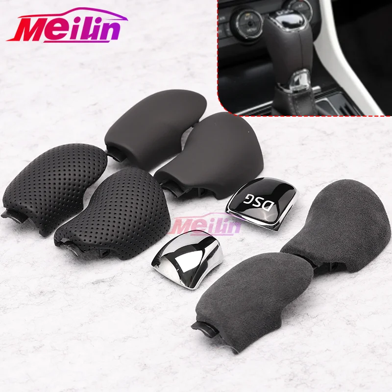 Perilla de palanca de cambios DSG, cubierta lateral, accesorios de interior de coche para Skoda Octavia Superb Fabia Yeti