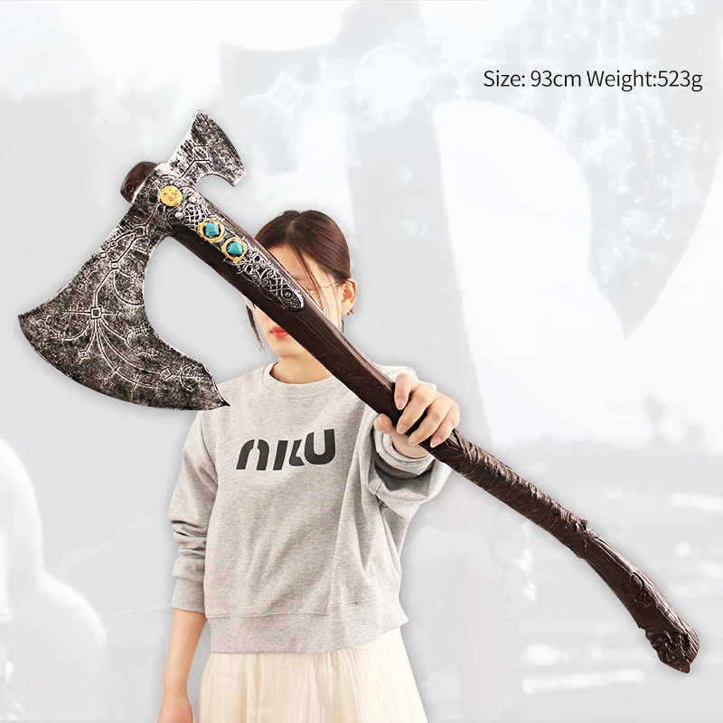 93cm God of War Leviathan Axe Kratos Weapon Model Pu Game Axe Weapon Cosplay Knife Mini Katana Swords Gifts Toys for Children