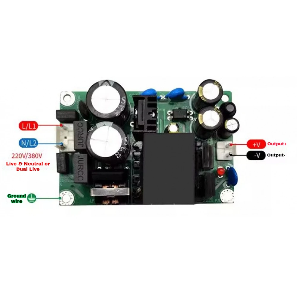 36W AC176-500V/DC249-707V to 5V/12V/19V/24V Switching Power Supply Module Isolated Voltage Stabilizing Power Supply Board