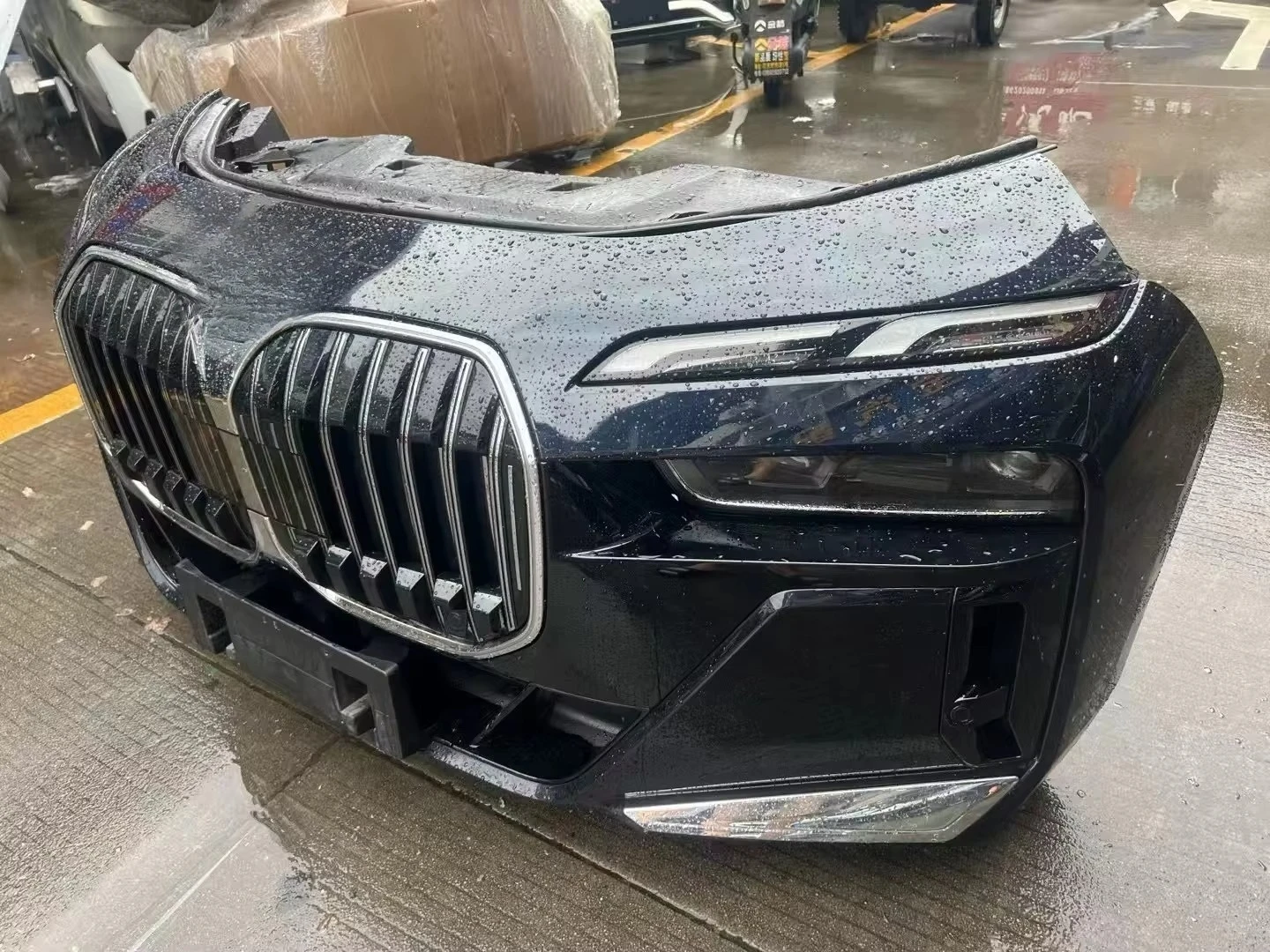 For  7 Series I7 G70 2023 2024 2025 2026 Front End Nose Cut Assembly Bumper with Split Headlight Radiator  Auto Parts