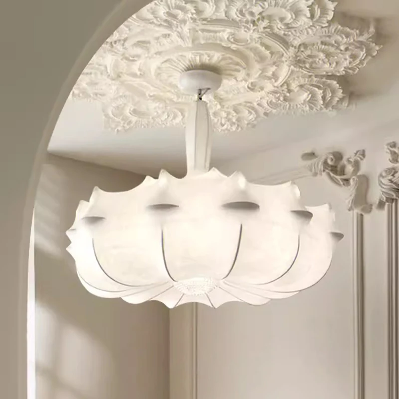 

Modern Japanese Wabi Sabi Silk Chandelier Living Dining Room Bedroom B&B Loft Ceiling Chandelier Nordic Home Decor Pendant Light