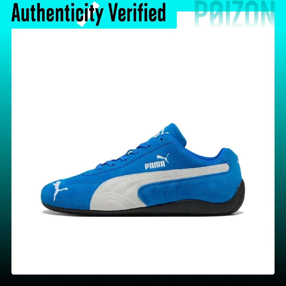 PUMA Speedcat Team Royal White Leather Low top Casual Shoes Unisex Blue 398846-18