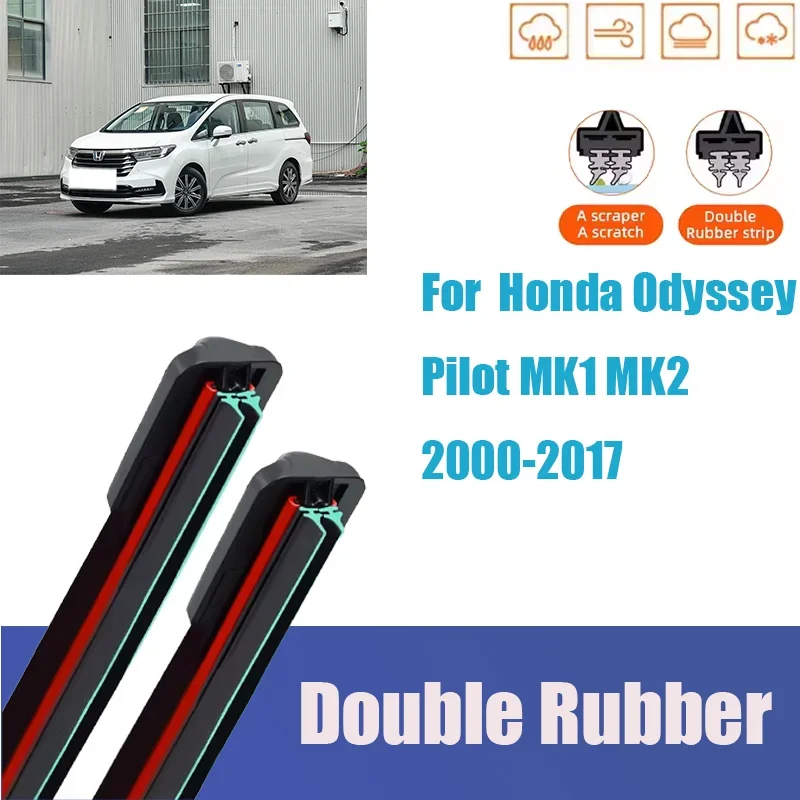 

For Honda Odyssey Pilot MK1 MK2 Front Windshield Wiper Parts General Multifunctional Rubber Cleaning Autos Accessories Mute