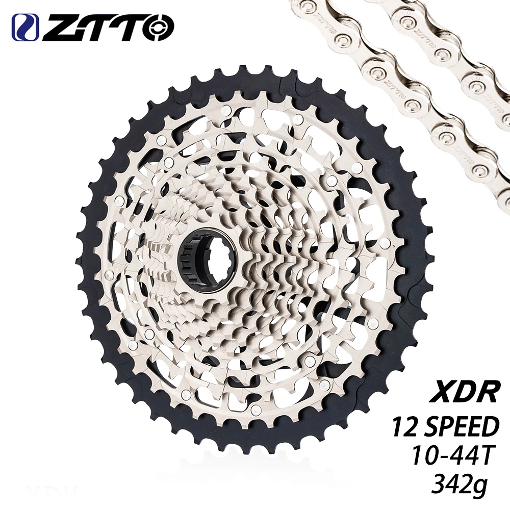 ULT 12 Speed 10-44T Road Bike XDR Cassette Ultralight 342g CNC Steel Grave Freewheel Ultimate 12V Sprocket K7 Force For SRAM XD