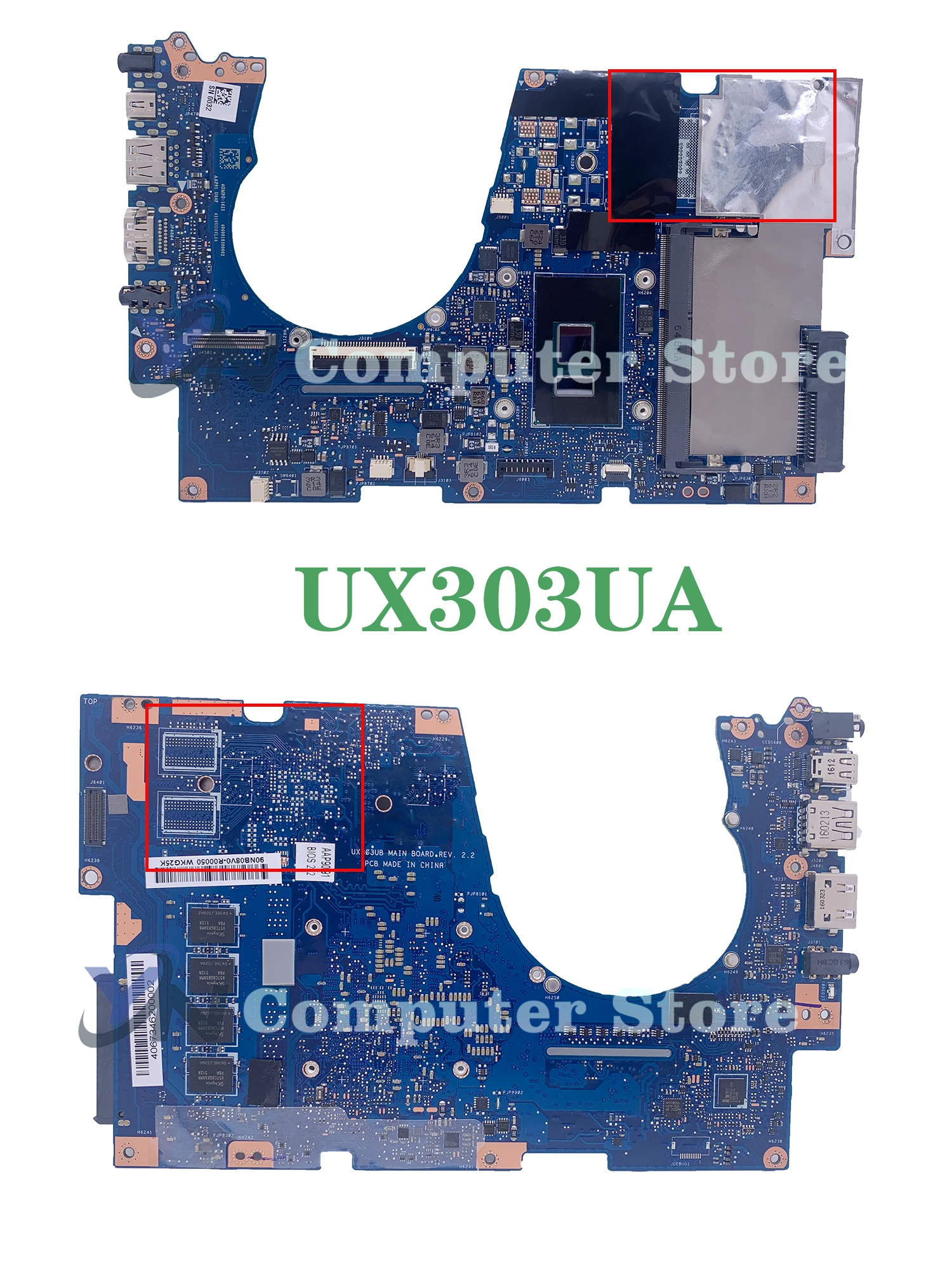 Ux303 Moederbord Voor Asus Ux303u Bx303ua Ux303ua Ux303ub U303ub U303ua Laptop Moederbord Met I7-6500U I5-6200U 4Gb Gt 940M