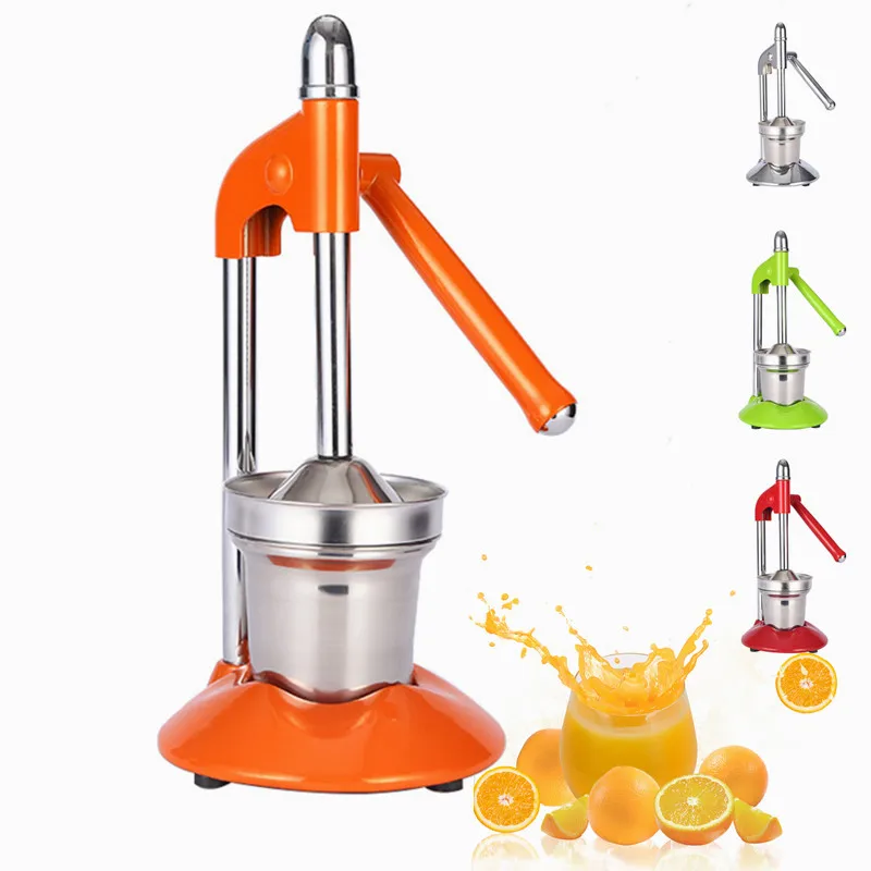 

Citrus Juicer Manual Citrus Press Machine Stainless Steel Orange Squeezer Commercial And Home Use with Strainer and Container