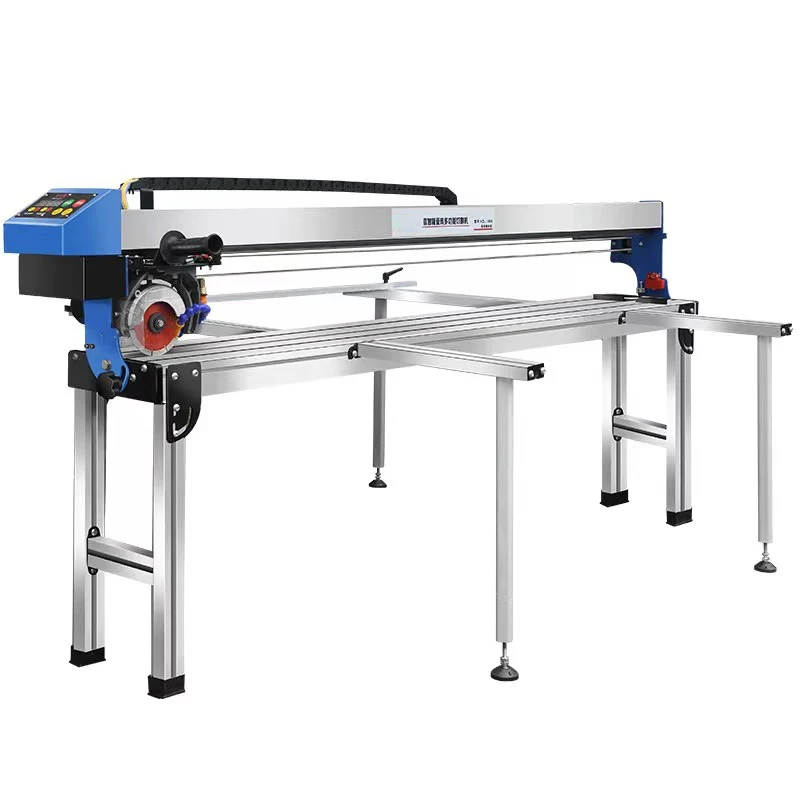 Cortadora automática de azulejos de cerámica de 2300W con cuchilla de empuje infrarroja, dispositivo para biselado de bordes y ranurado de parquet, 1250MM-1850MM