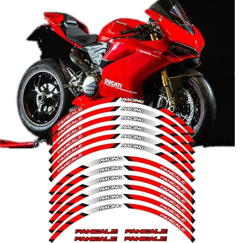 For DUCATI PANIGALE 1199 S 899 1299 S R 959 Motorbike Parts Contour Wheel Decoration Decal Sticker - 5