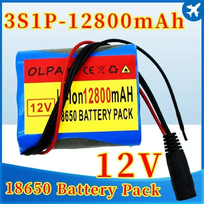 Batterie Au Lithium Rechargeable 12 V 100% MAh 3S1P, 12800, Panneau De Protection, Chargeur 1a, Nouveau, 18650 image 2