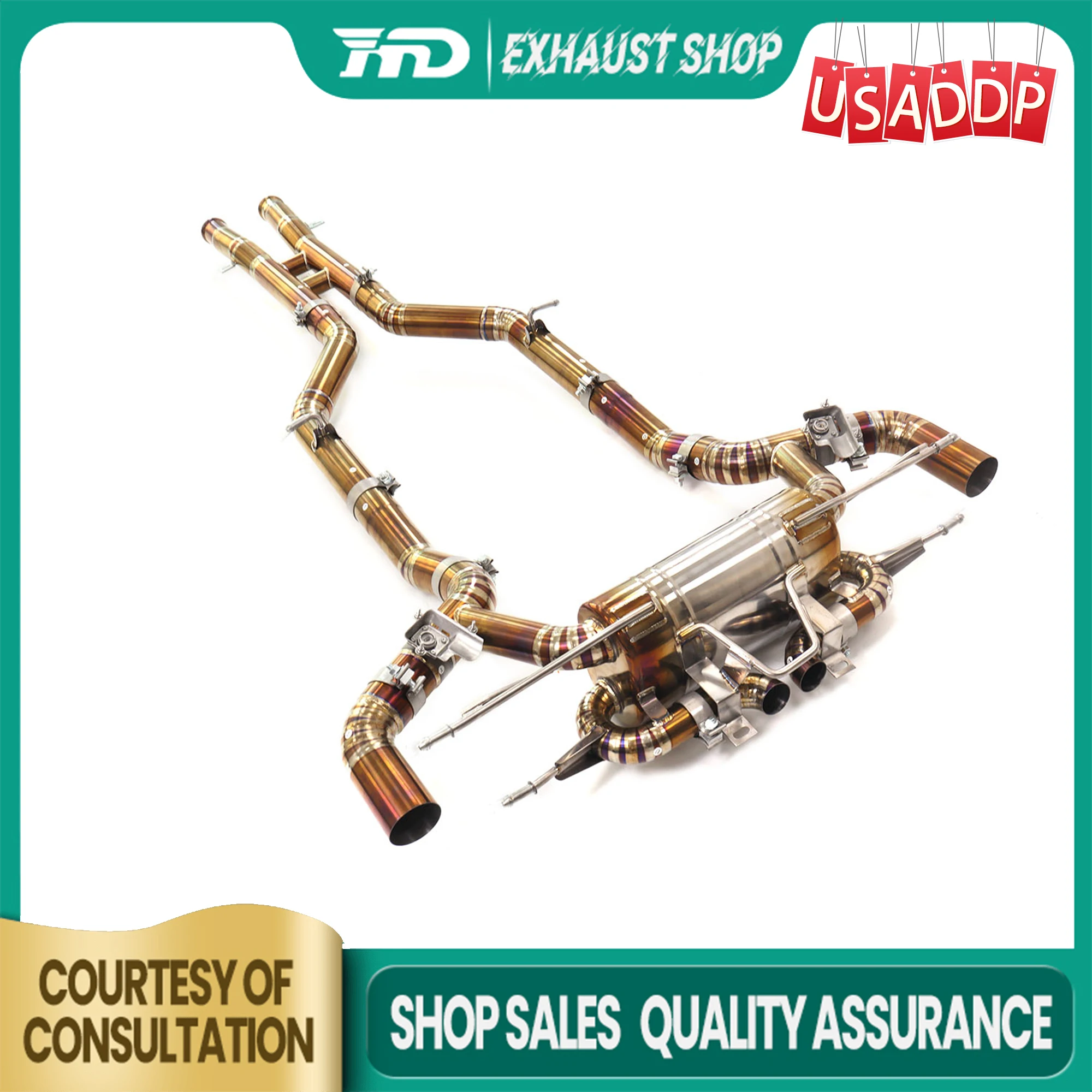 

HMD Exhaust Catback for Mercedes Benz amg GT-R Ti OEM Valve Muffler Non-destructive installation Exact Fit
