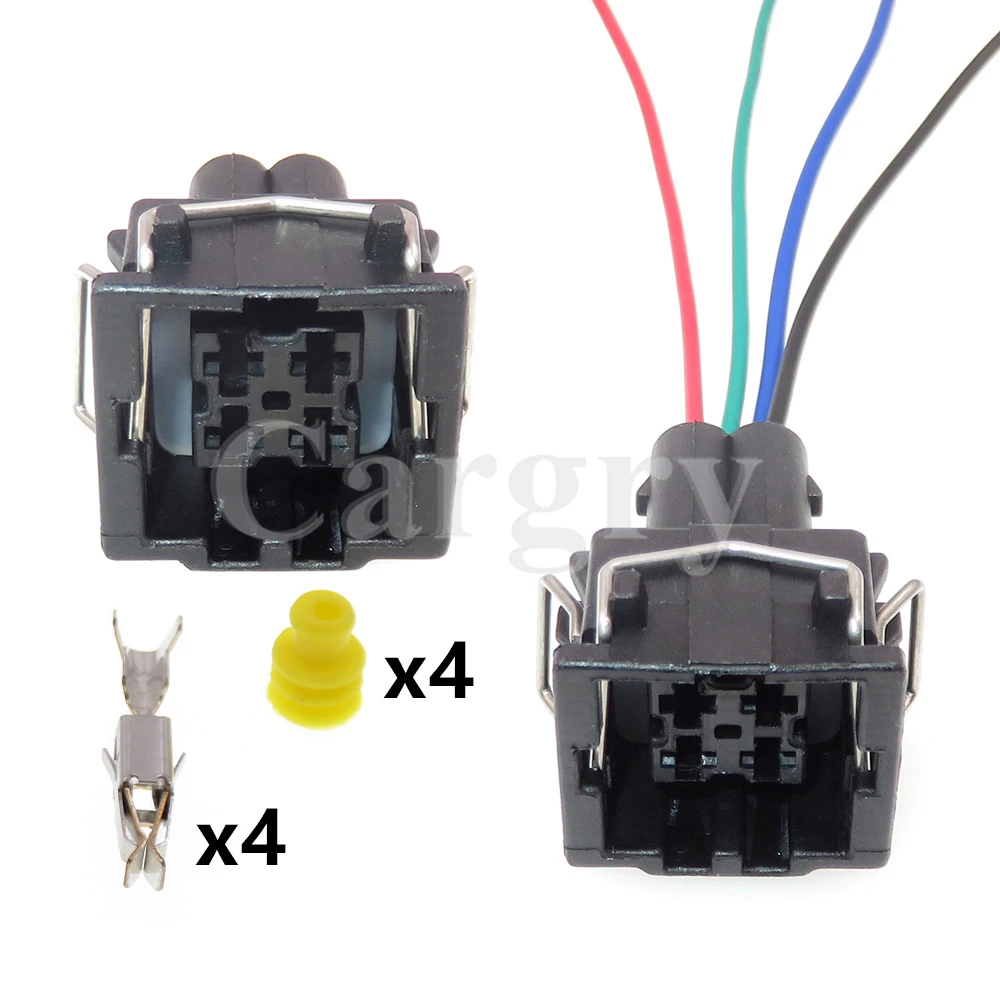 1 Set 4P Automobile Temperature Sensor Wire Harness Socket 444524-1 357919754 AC Assembly Car Plastic Housing Waterproof Plug