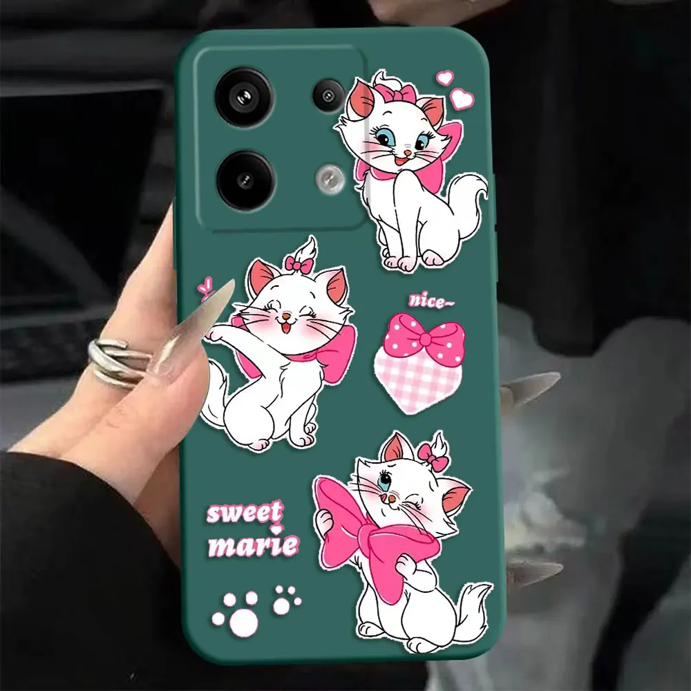 

Cute Disney Marie Cat Custom Photo Phone Case For Redmi NOTE 14 13 12 12S 11 11T 11S 10 10T 10S 9 8 7 Silicone Case DIY Shell