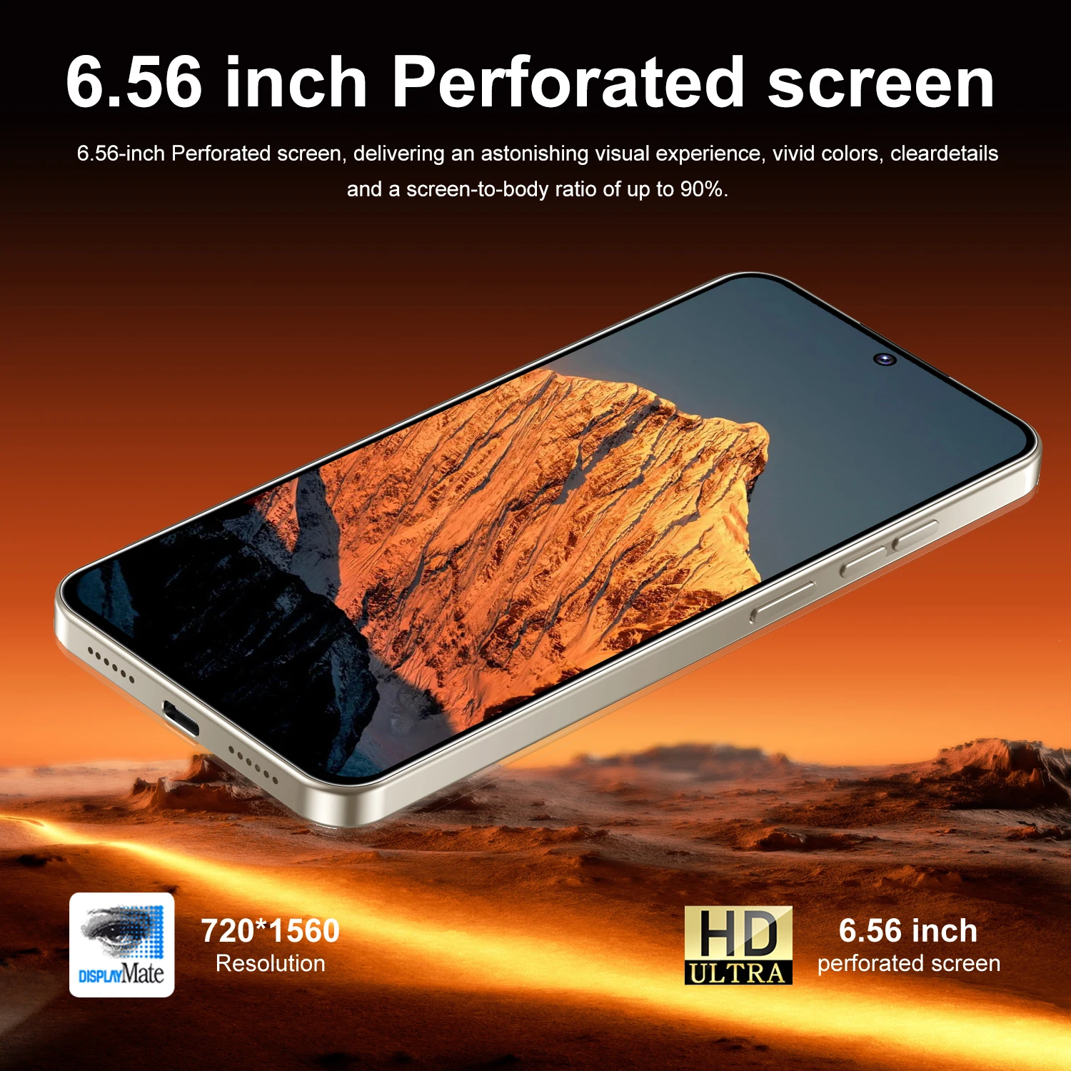 IVMI XS 26 Ultra Android 12 Smartphone  6.56 inch Screen 4+32GB 8+16MP 4000mAh For Google Play Store Face ID Mobile Phone