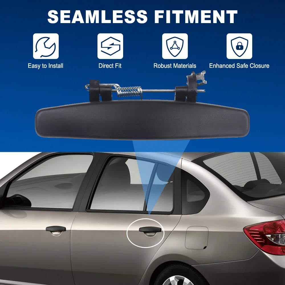 Maçaneta Externa da Porta Dianteira Traseira Esquerda Direita para Dacia Sandero MK1 2007–2012 Renault Symbol Thalia MK2 08–13 8200733836, 8200733838