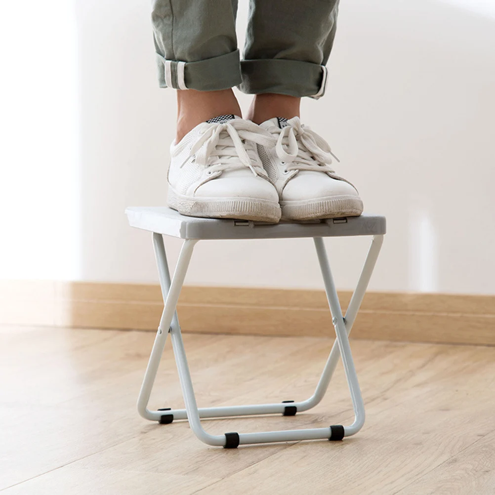 

Folding Stool Portable Chairs Durable Iron PP Material Home Travel Use Space Saving Strong Capacity Fishing Outdoor