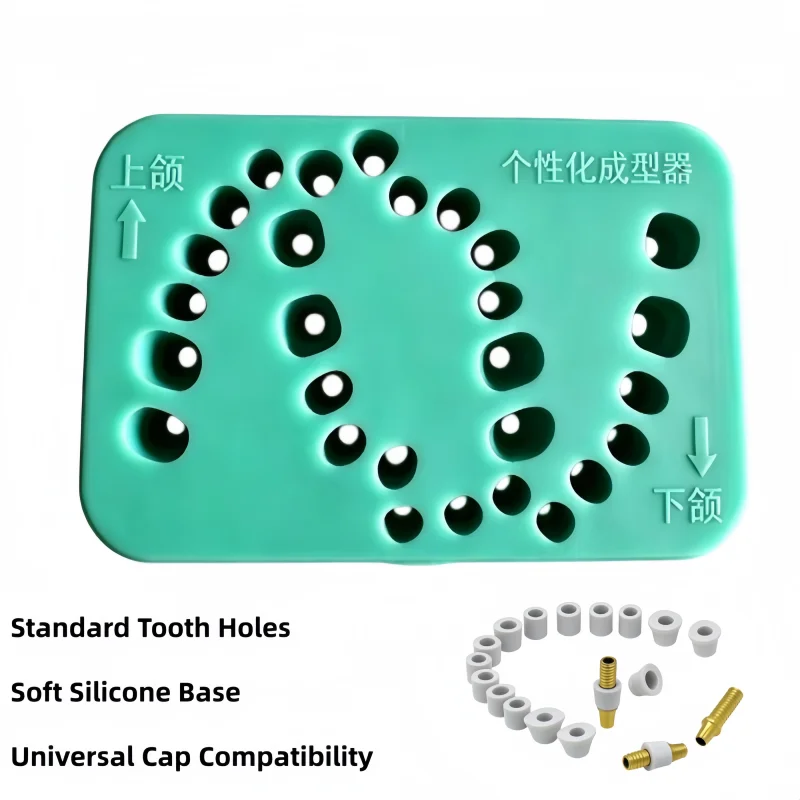 Dental Implant Silicone Gingival Cuff Mould, Anatomical Emergence Profile Template for Chairside Use Dental Lab & Training