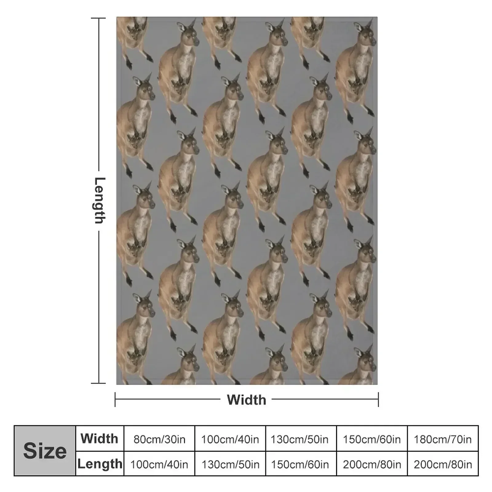 Kangaroo and Joey Throw Blanket Extra Large Throw Bed linens For Sofa Thin Soft Plaid Luxury Winter beds Blankets
